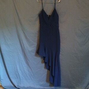 BCBGMaxAzria Navy High Low Dress